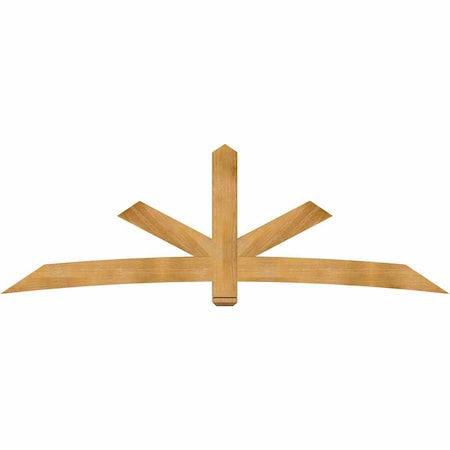 Ekena Millwork Alberta Rough Sawn Timber Gable Bracket, Western Red Cedar, 108"W x 36"H x 4"D x 6"F, 8/12 Pitch GBW108X36X0406ALB00RWR